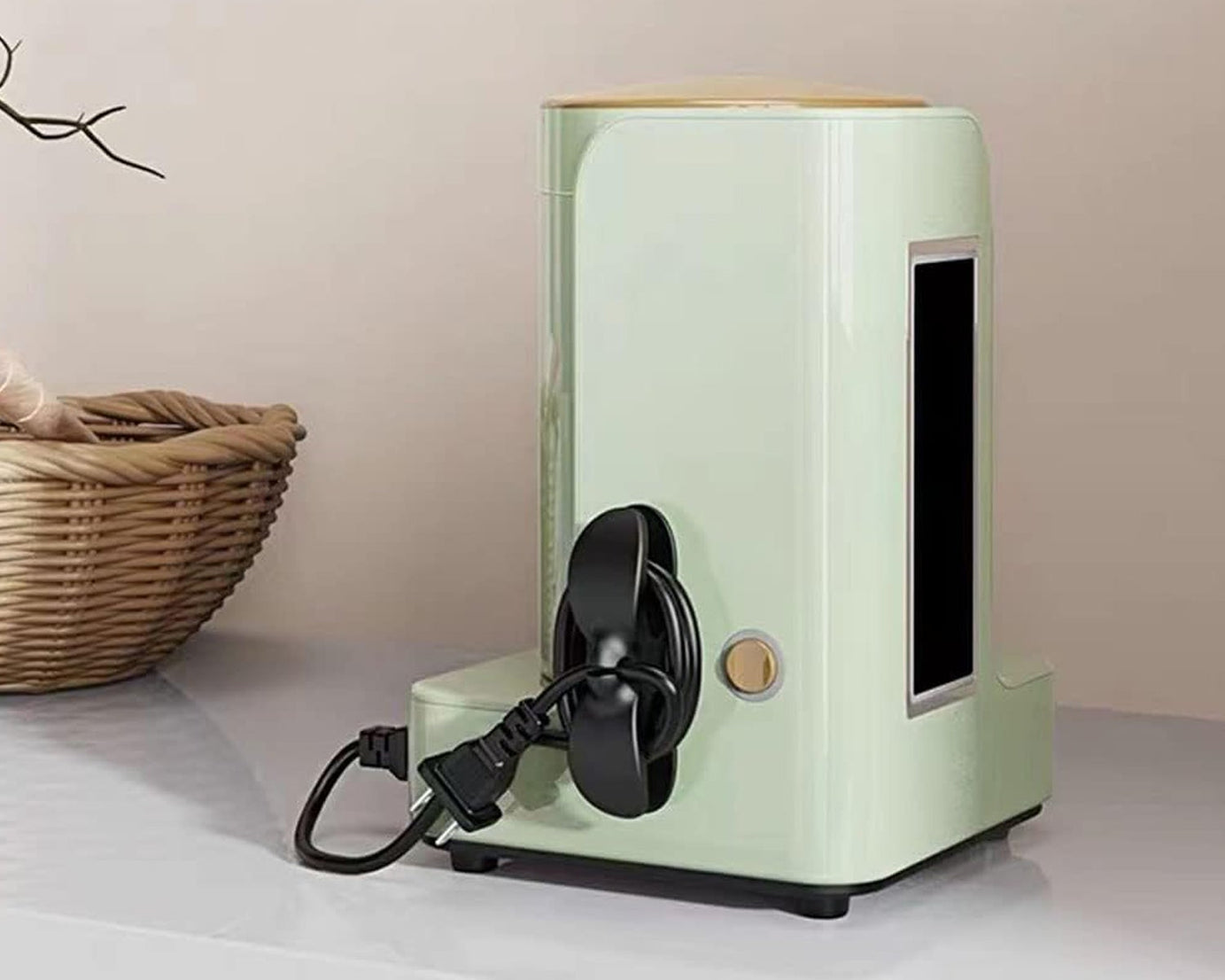 Power Plug Holder Organizer for Appliances Tidy Cord Winder Cable Organizer Self Adhesive Wire Wrap Holder for Coffee Maker Pressure Cooker Etc (1 Pc / 8x3 Cm / Small)