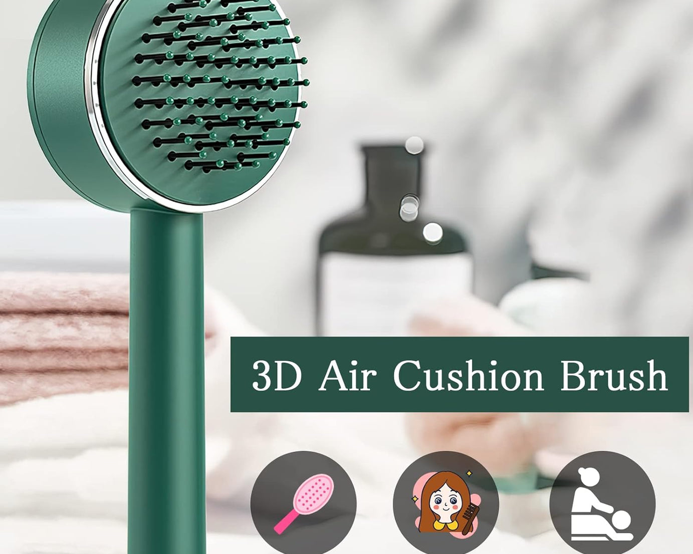 Anti-static hair detangling comb