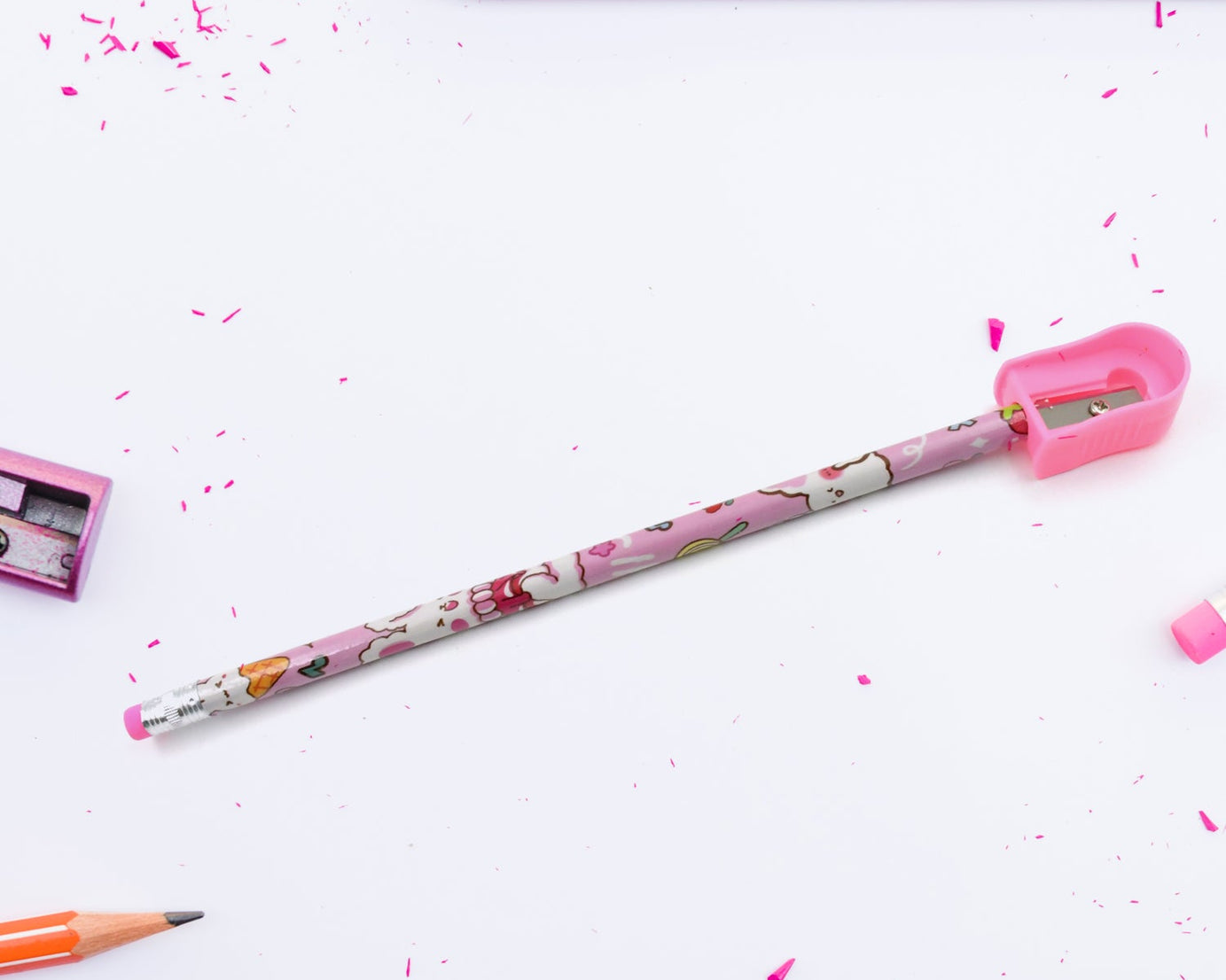 Kids' Stationery Kit: Wooden Pencils, Sharpener, Eraser, Diary (9 Pc Set)