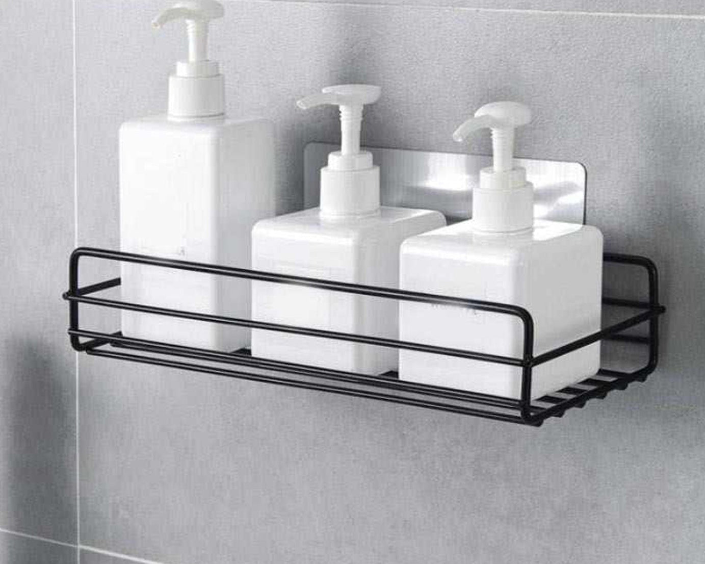 Wall mount metal rack for bathroom and kitchen