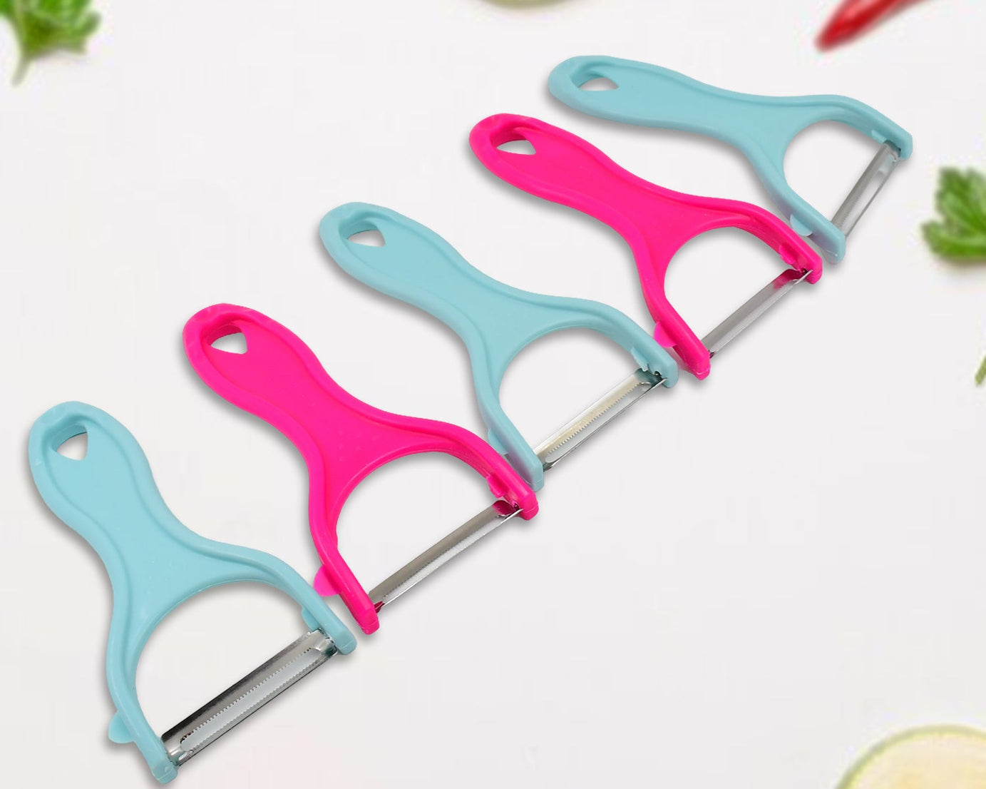Stainless Steel Kitchen Scissors & Multipurpose Peeler (2 Pc Set / Mix Design Scissor & Peeler)