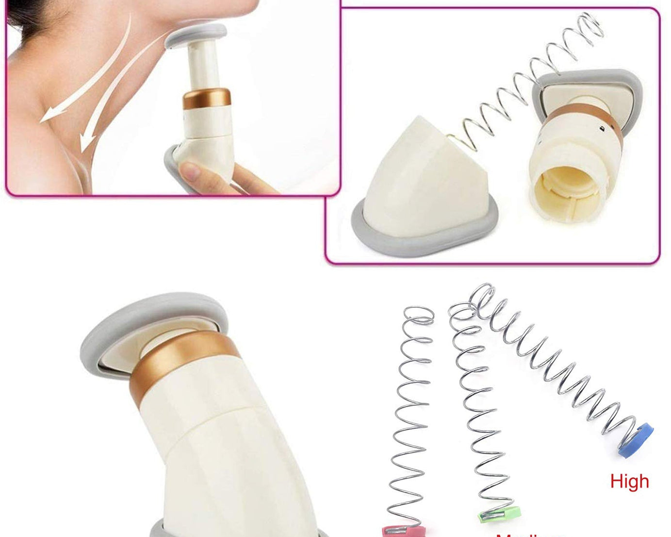 Double Chin Up Massager & Jawline Exerciser (1 Pc)