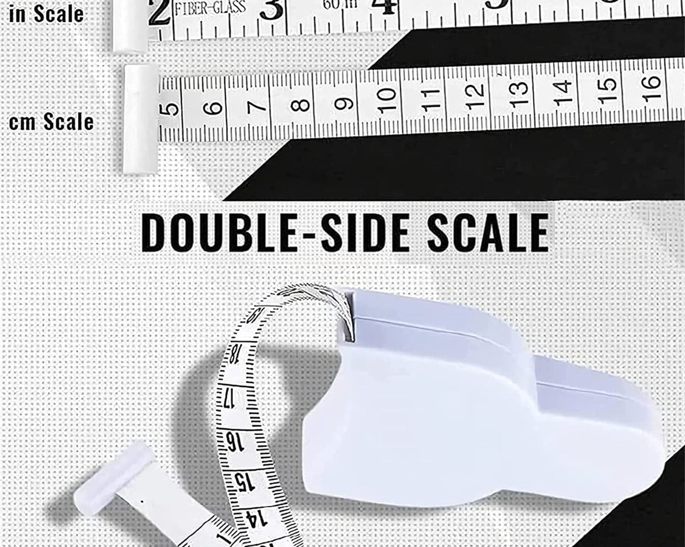Detailed view of fitness measuring tape for accurate sizing.
