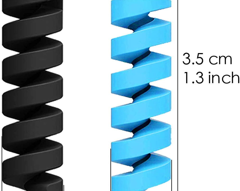 4-pack spiral protectors to prevent cable wear and tear
