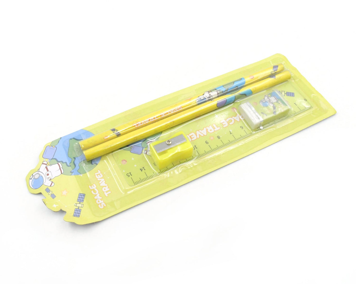 Wooden Pencil Set (5 Pc): School Supplies, Stationery Set for Kids