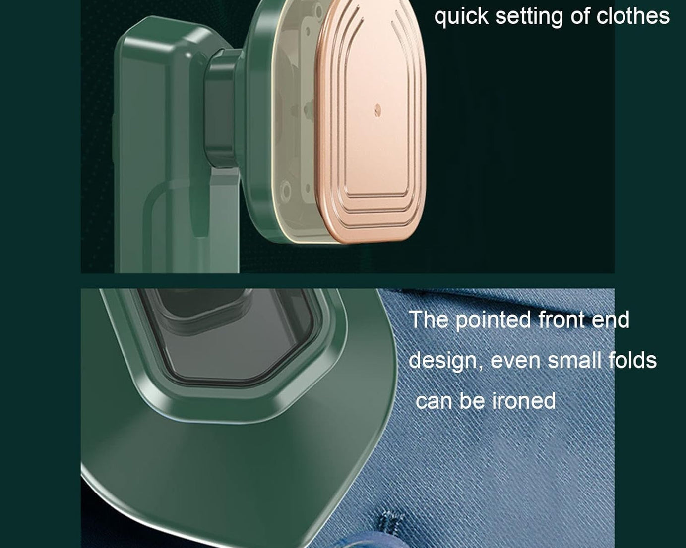 Mini Steamer & Iron: 2-in-1 Portable Travel Friendly