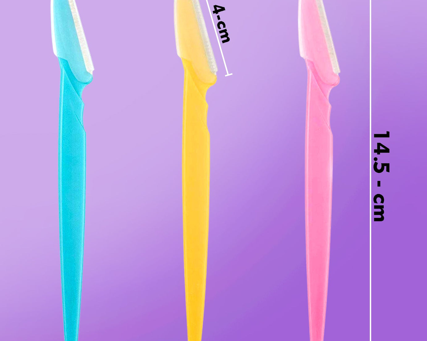 Eyebrow Painless Facial Hair Remover Razor for Face, Women and Men (3 Pack)