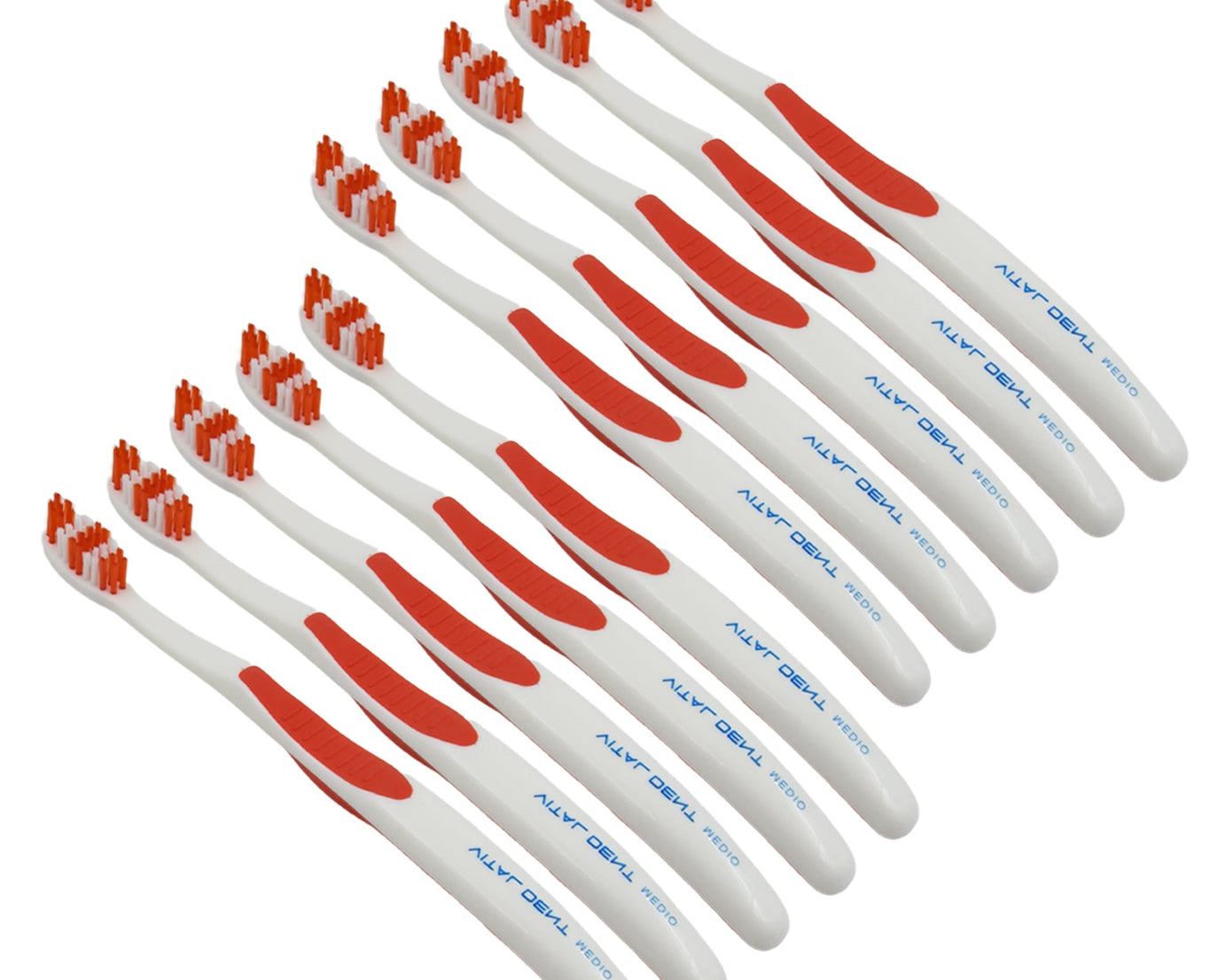 Soft Toothbrush With Plastic Round Box for Men and Women, Kids, Adults Plastic Toothbrush (10 pcs Set)