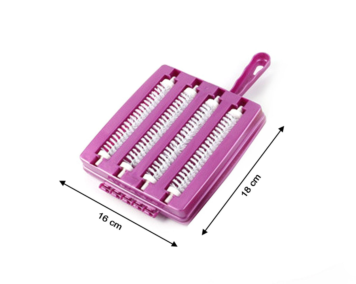 Carpet brush for wet and dry use, includes dust collector