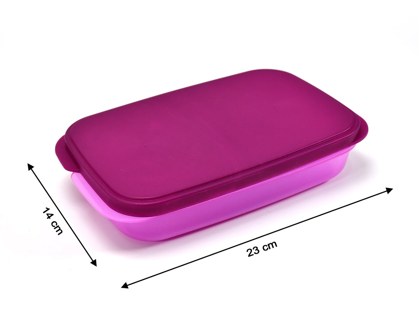 Stylish lunch box with bright colors for kids and adults.