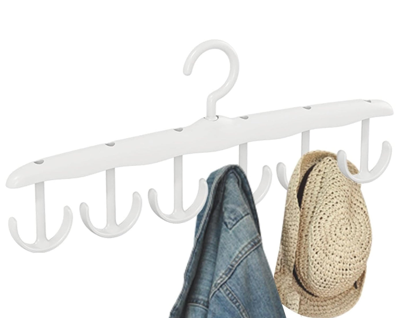 Tank Top Hanger, 12-Hook Space Saving Hanger, Capacity Rotatable Wood Space Saving Hanger Closet Organizers and Storage for Dorm & Apartment for Tank Top