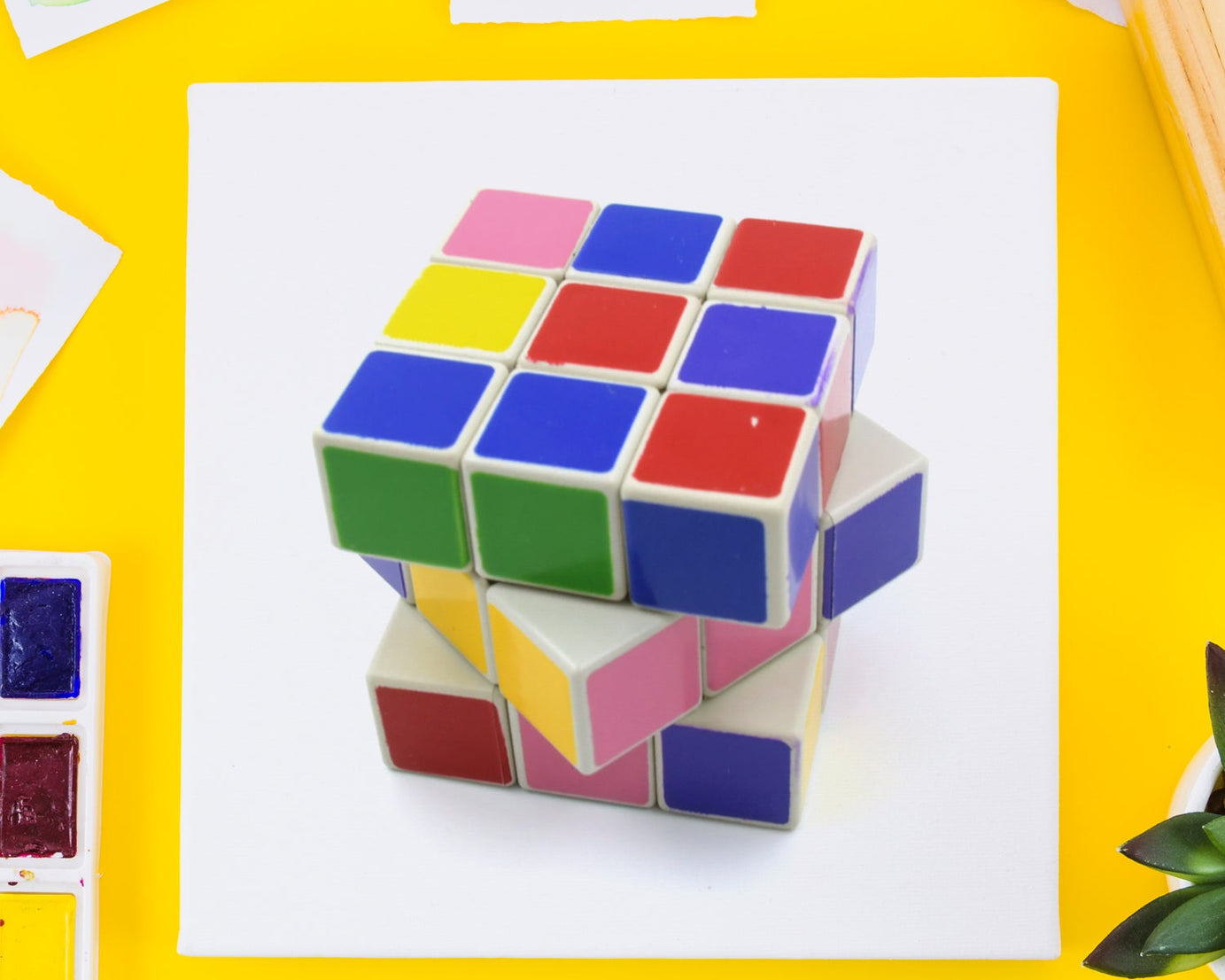 0869 3x3x3 Cube Solving Kit - Includes Cube, Formula Sheets, Perfect for Beginners and Enthusiasts, 3d puzzles game | rubick cube puzzle cubes | rubix cube (1 Pc )