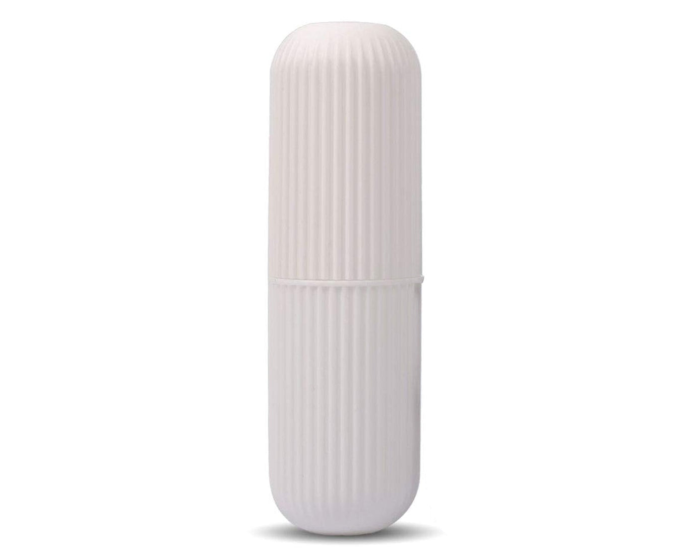 Compact capsule travel bottle, open view