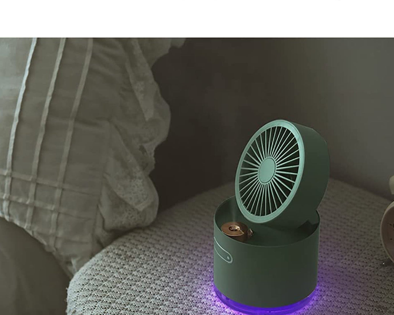 Desktop humidifier fan