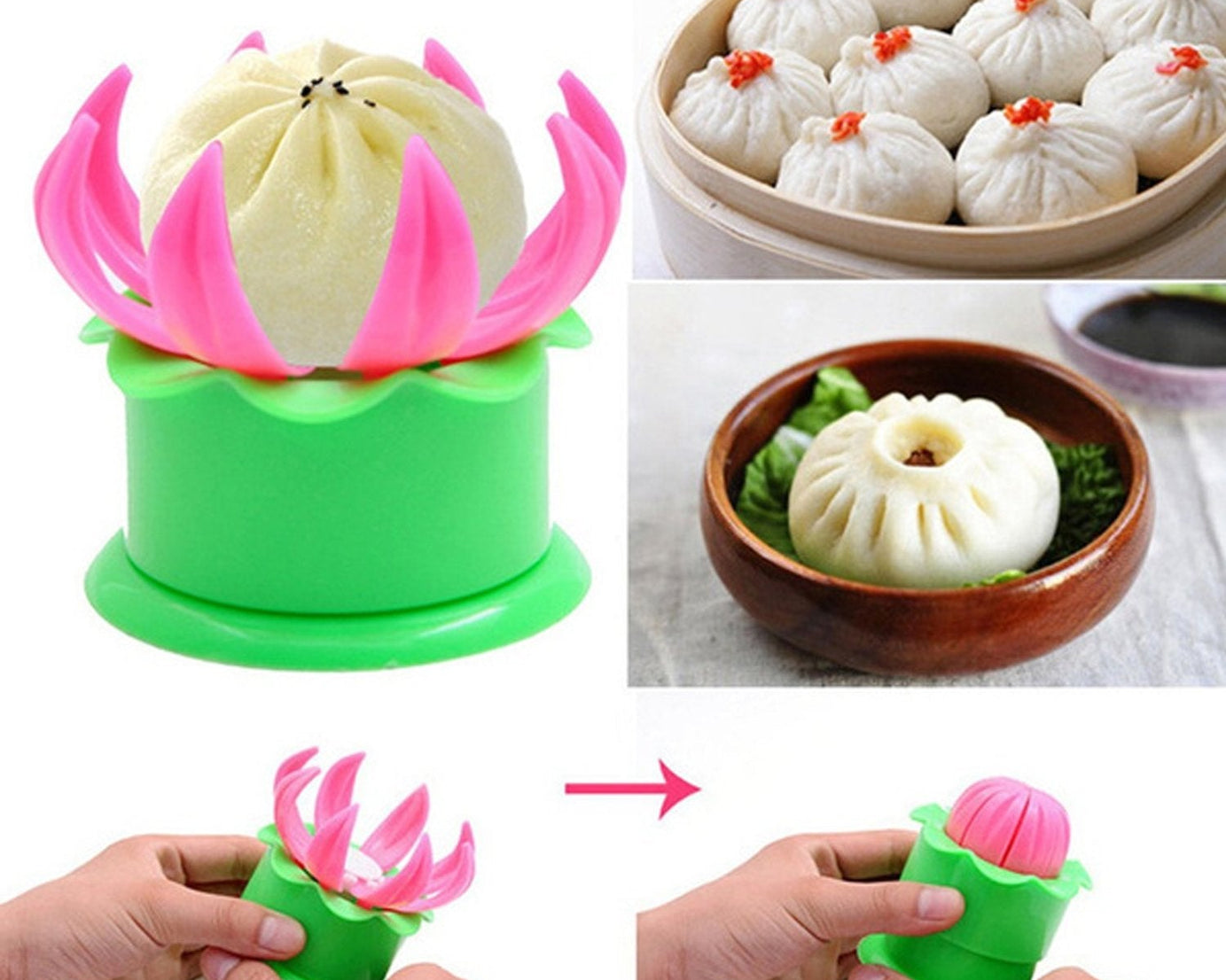 Momos maker set with filling spoon for kitchen use.