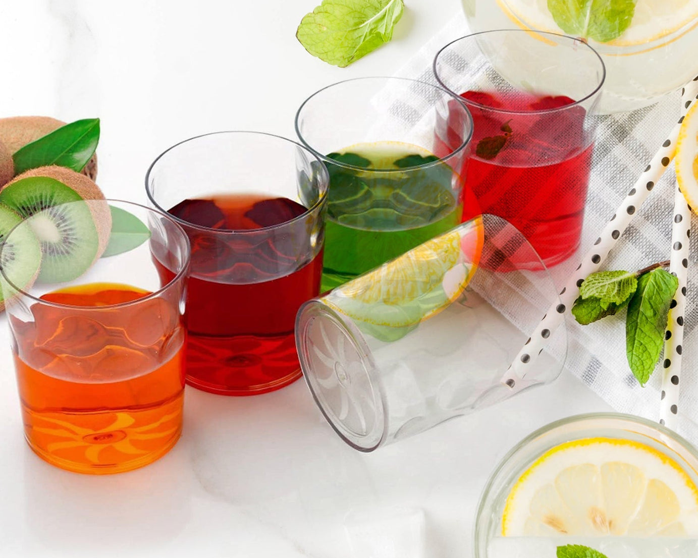 Magic Glass Clear Glass Bubble Water Juice Glasses (6 Pcs Set)