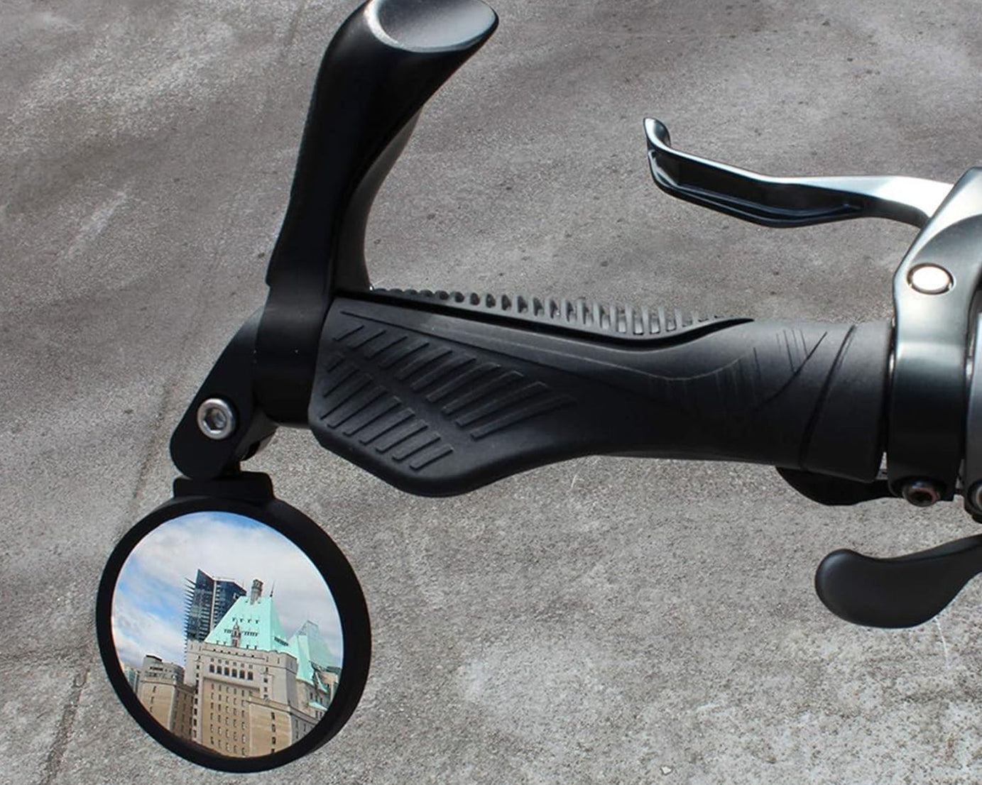 Bar End Bike Mirror, Safe Rearview Mirror 360° Rotatable & Foldable Safety Bicycle Rear View Mirror, Mirror Durable Bike Mirror (1 Pc)