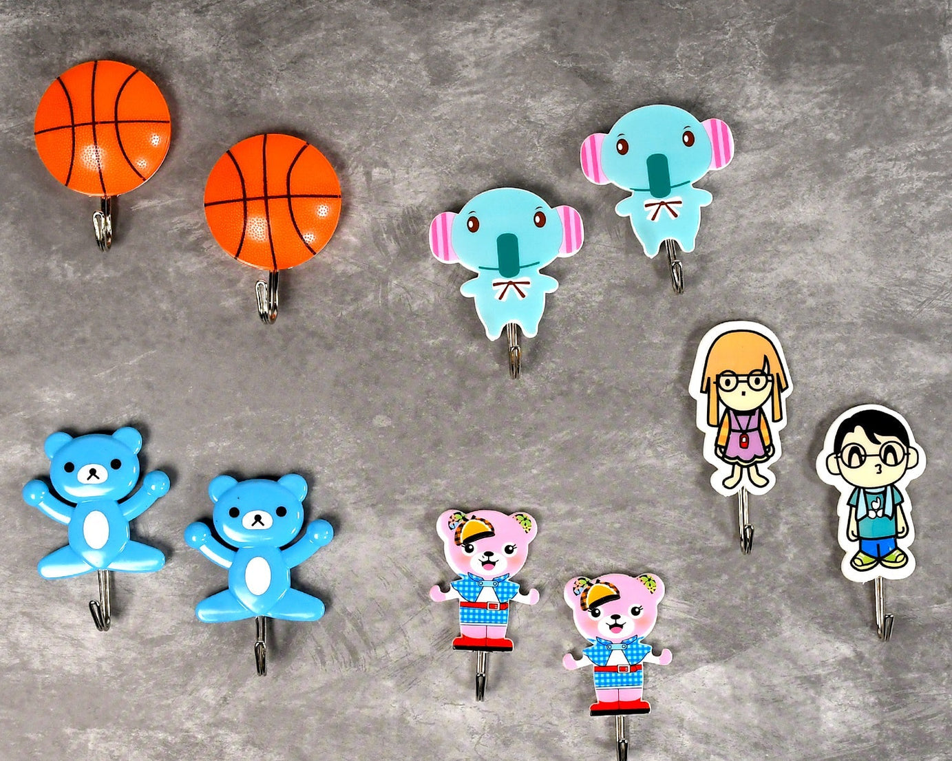 Strong adhesive wall hooks set