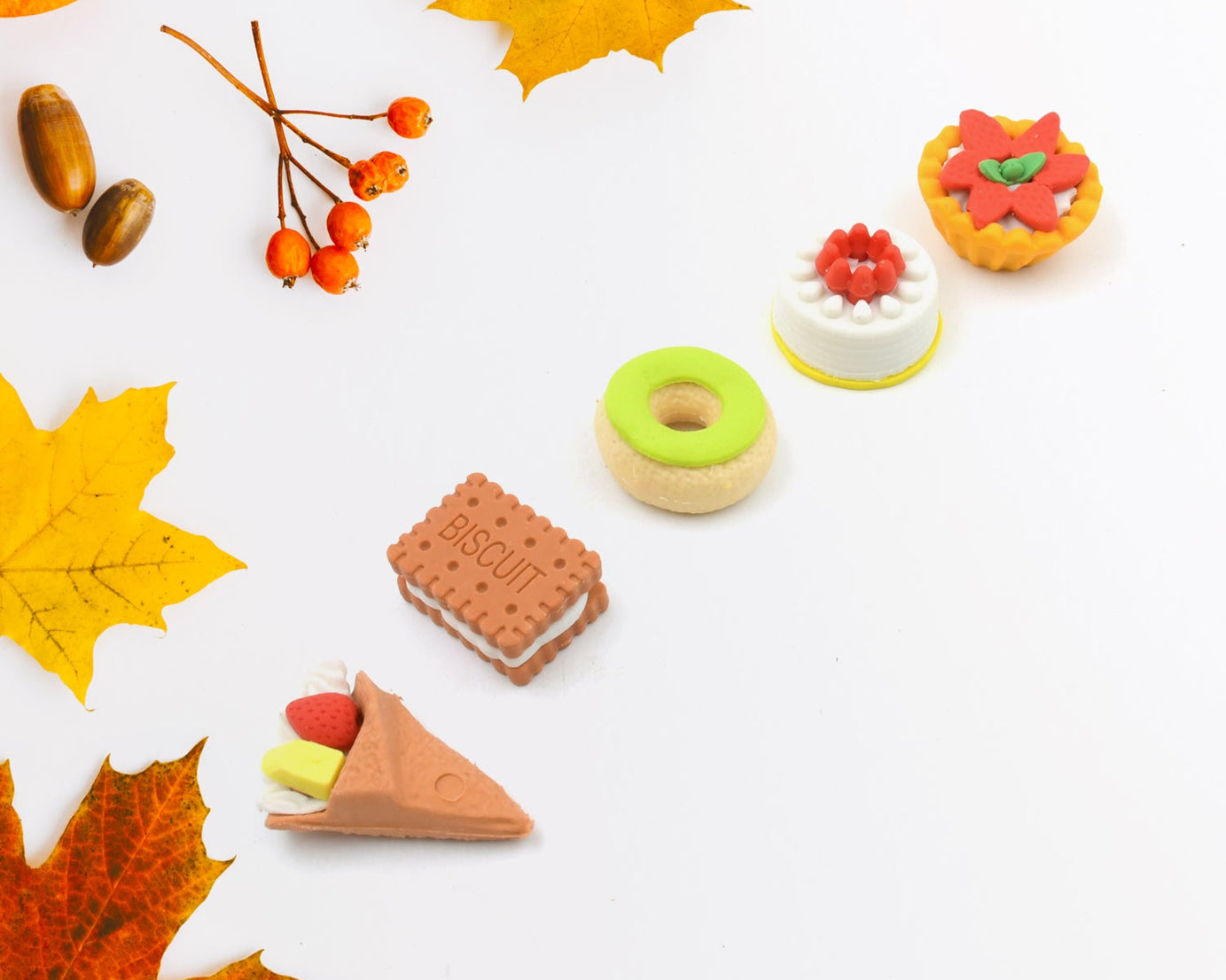 3D Fast Food Fancy & Stylish Colorful Erasers, Mini Eraser Creative Cute Novelty Eraser for Children Different Designs Eraser Set for Return Gift, Birthday Party, School Prize, Fast Food Set Eraser ( 5 pc Set )