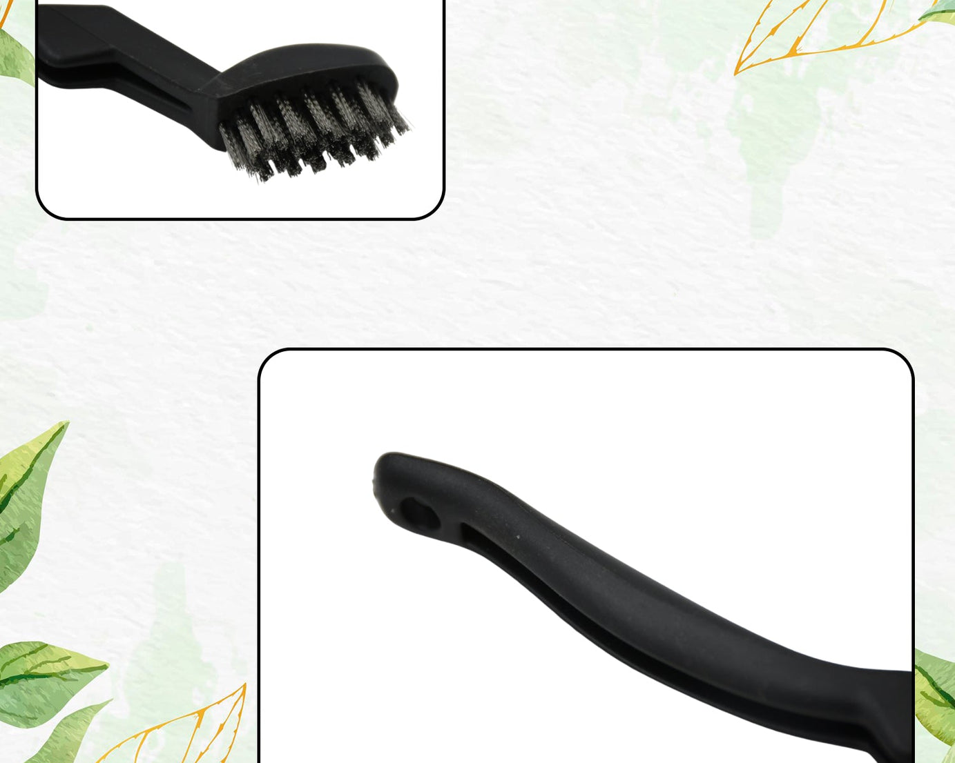 8721 Multifunction Basting Brush for Cooking Pastry Brush Baking Food Butter Brush Dusting Brush for Cooking Grease Brush for Baking Dishwasher Safe Grilling / Hairbrush / Corn (2 Pcs Set)