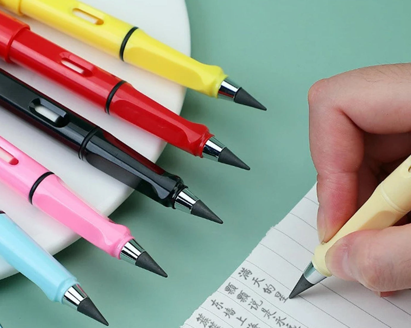 2In1 Everlasting Pencil Replaceable Head With Eraser, Inkless Pencils Eternal, Infinite Pencil, Portable Everlasting Pencil Reusable Erasable, Magic Pencils for Kids Painting Stationary