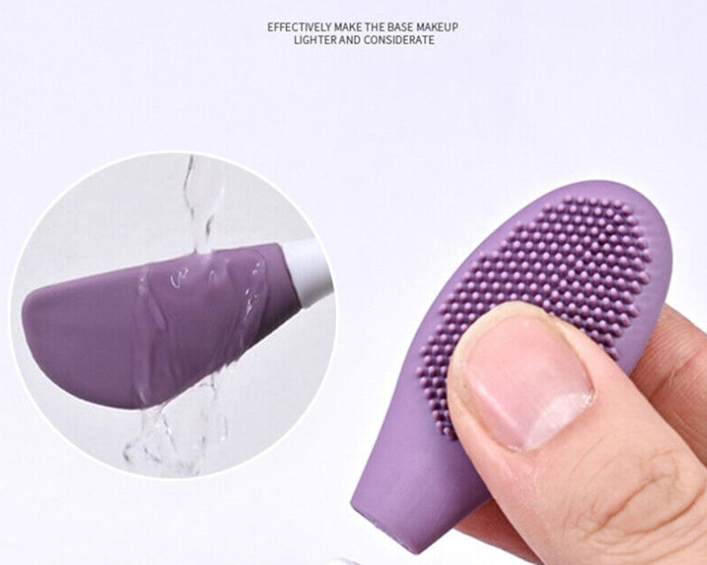 Double-headed Silicone Mask Brush Face Cleansing and Applying Mud Mask Beauty Salon Special Brush Smear Tool Facial Scrub Silicone Wash Scrubber Face Tools (1 Pc)