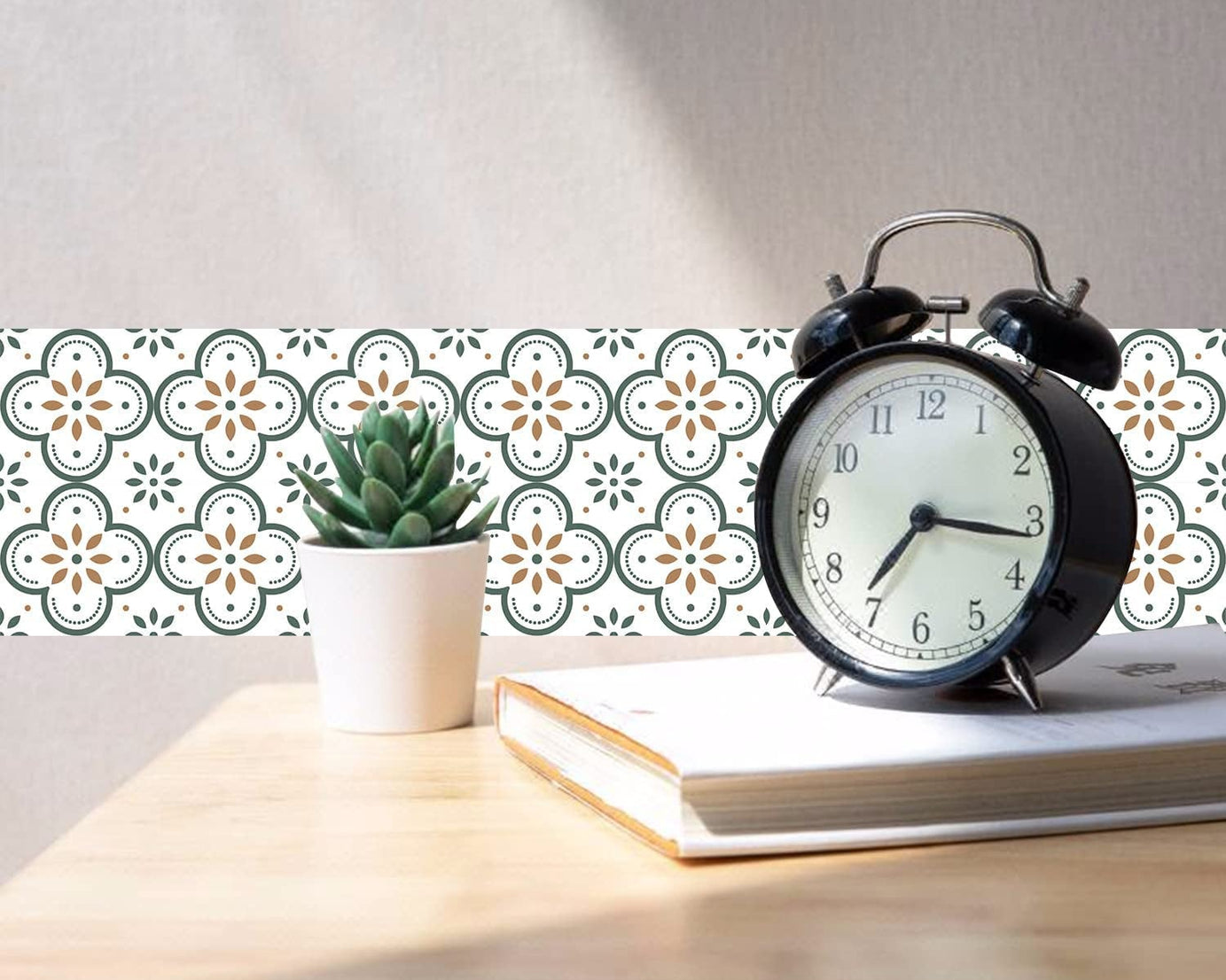 Peel and Stick Floor Tiles Kitchen / Bathroom Backsplash Sticker Detachable Waterproof DIY Tile Stickers for Wall Decoration Tiles Home Decoration (8x8 Inch / 10 Pcs Set)