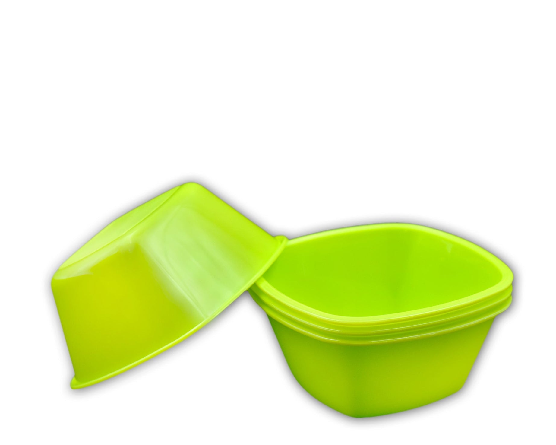 Food-safe plastic bowls for serving, set of four.
