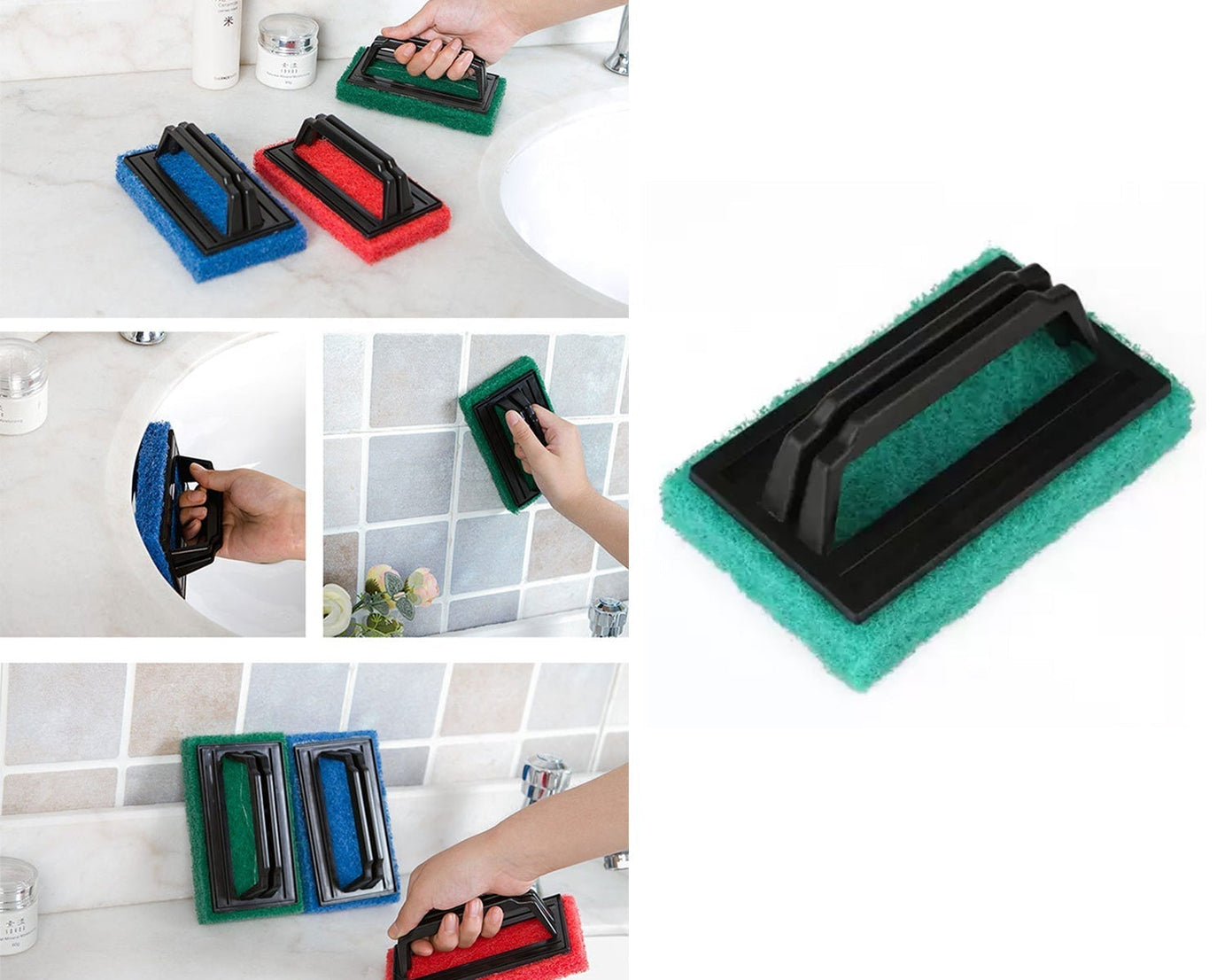 Handle brush for scrubbing kitchen items.