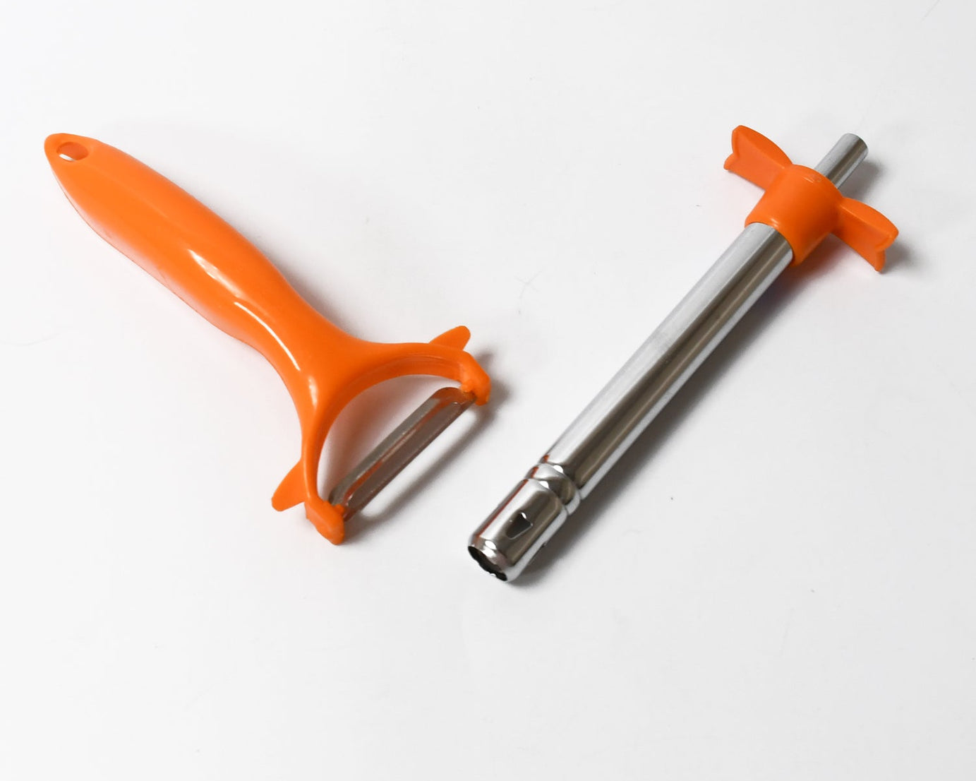 2 in 1 Kitchen Combo Lighter, Stainless Steel Durable Gas Lighter with Vegetable Cutter Peeler, For Kitchen Steel Gas Lighter (2 Pc Set)