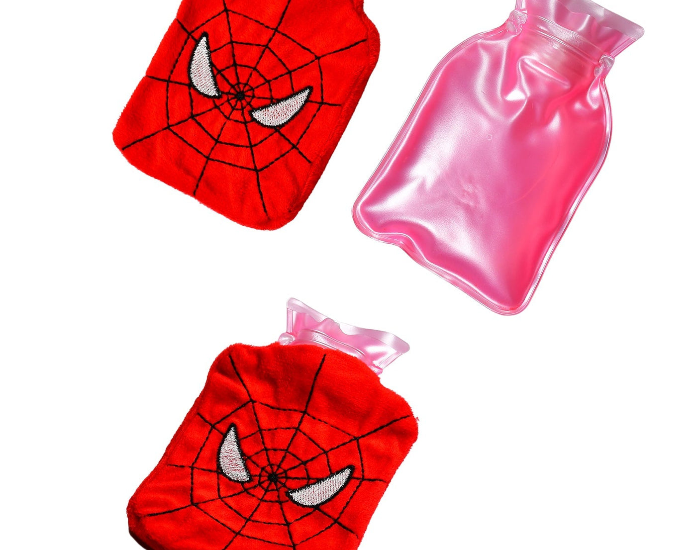Small Spiderman hot water bag for pain relief and body warmth
