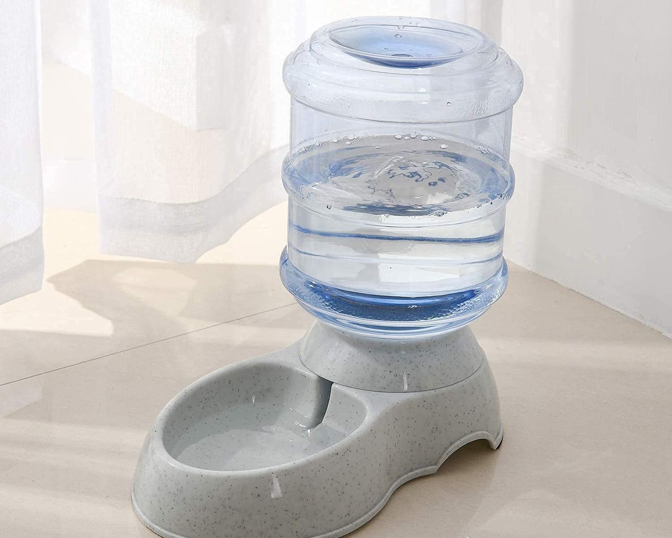 Automatic Pet Water Dispenser Self-Dispensing Gravity Pet Feeder Water Cat Dog Feeding Bowl Drinking Water & Pet Feeder Food Dispenser - Replenish Pet Food for Dog Cat Animal Automatic Gravity Dry Food Storage Bottle