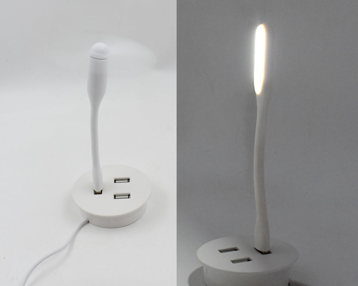 Portable Mini USB Fan, USB Ligh & USB 3 HUB / Port Combo