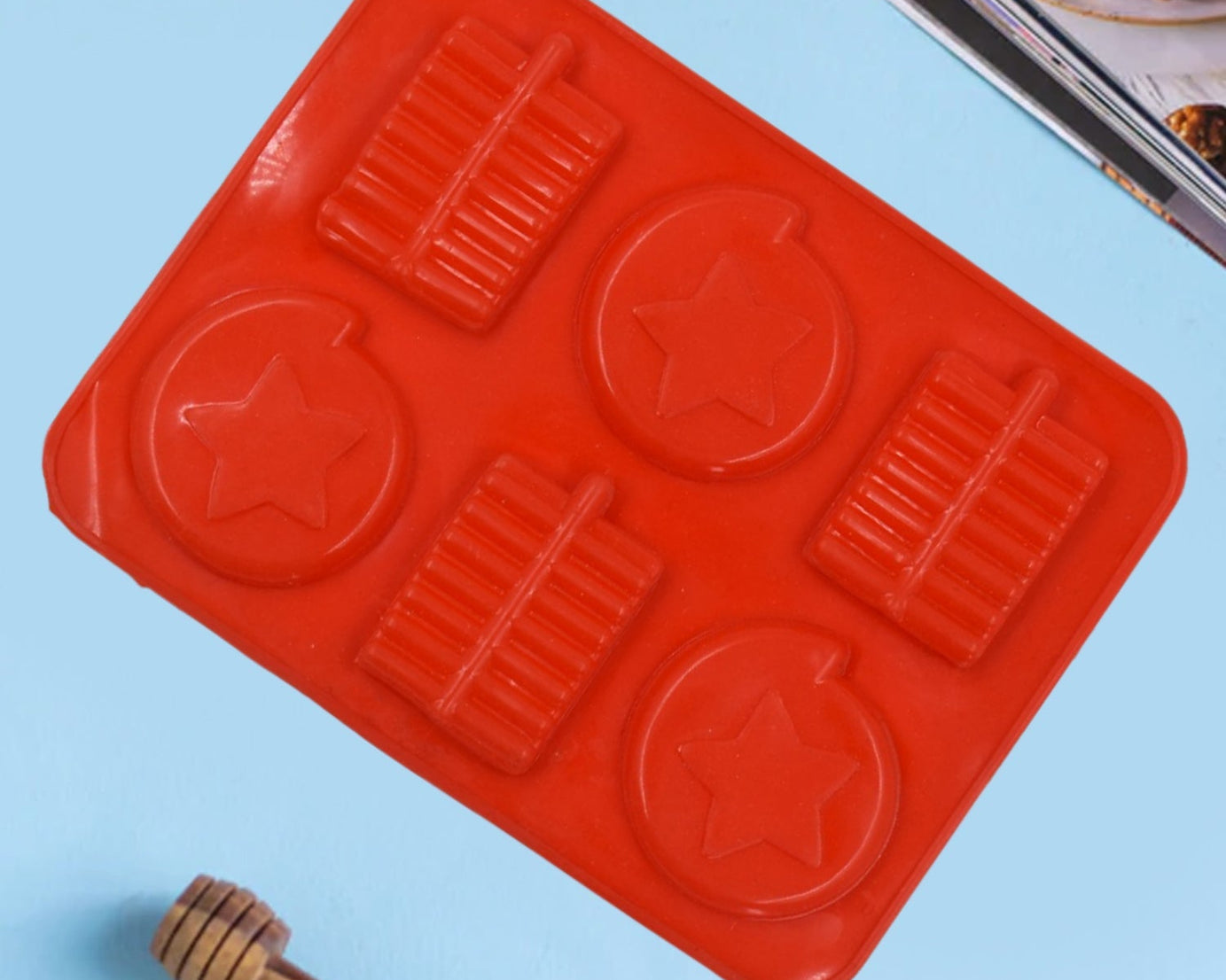 6 Cavity Silicone Mold Tray: Perfect for Chocolates, Cakes & More!
