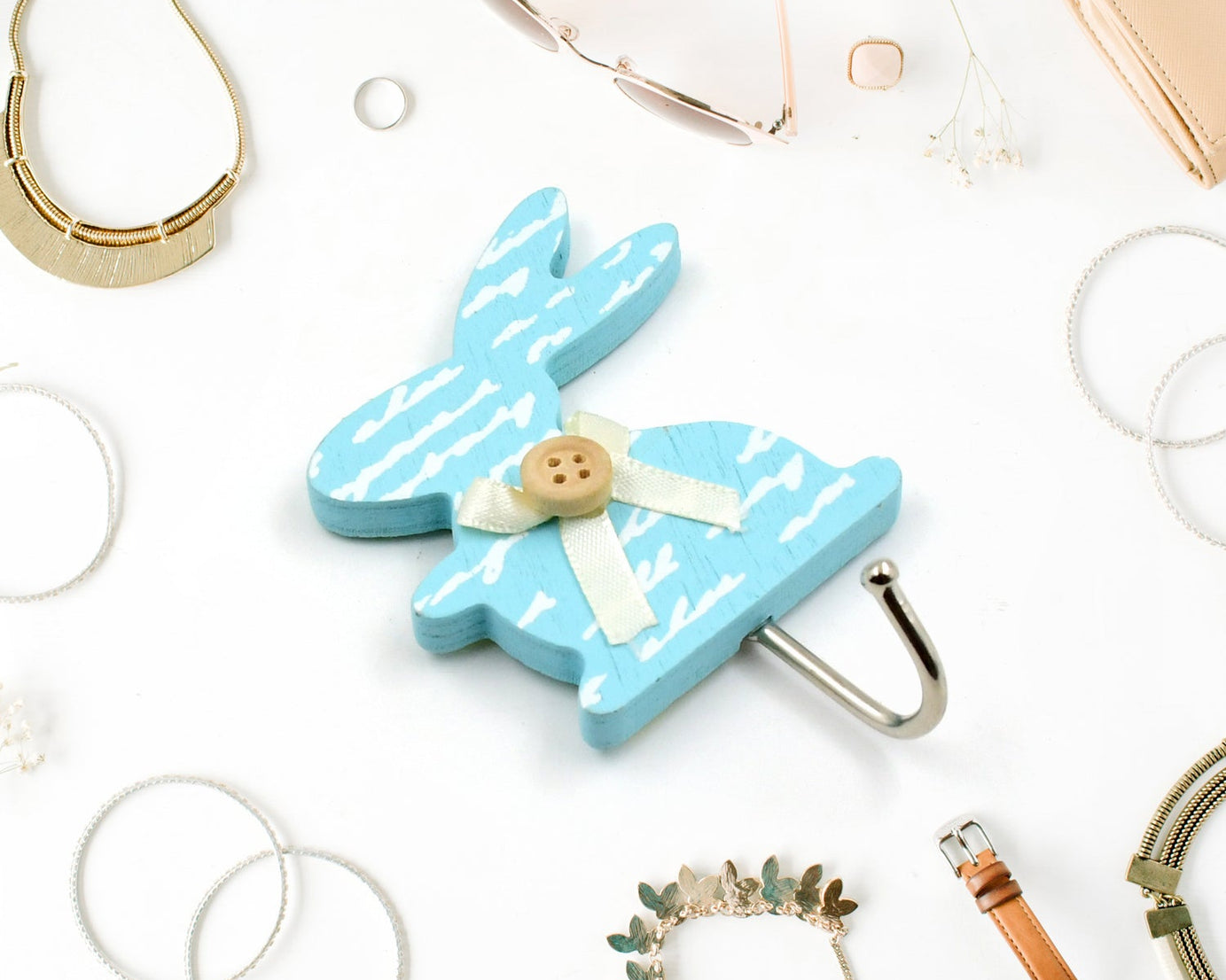 Bunny Adhesive Wall Sticky Hook Strong Wall Hook For Office , Bathroom & Home Use (1 Pc Hook)