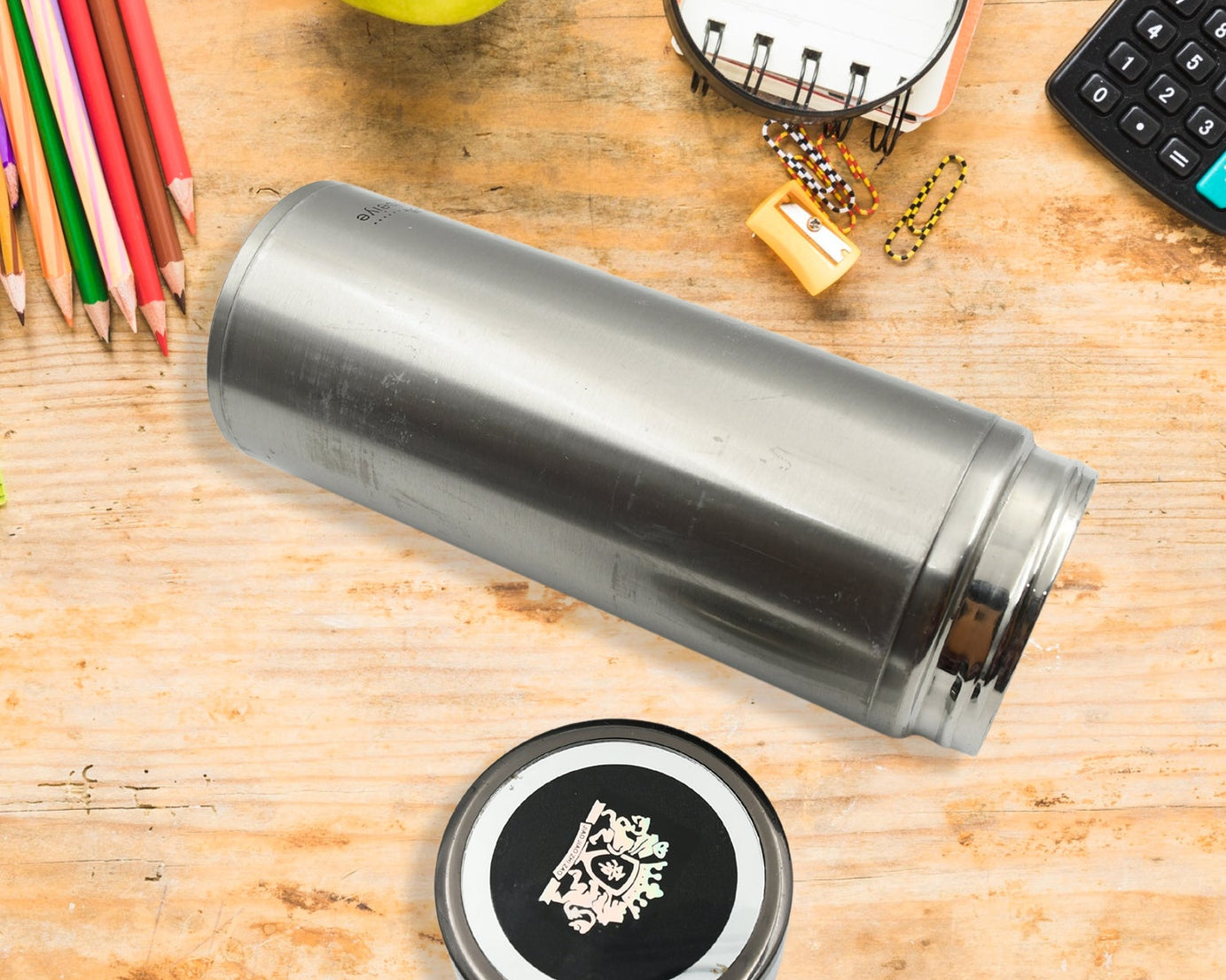 12766 Stainless Steel Water Bottle Leak Proof, Rust Proof, Hot & Cold Drinks, Gym Sipper BPA Free Food Grade Quality, Steel fridge Bottle For office / Gym / School (500 Ml Approx)