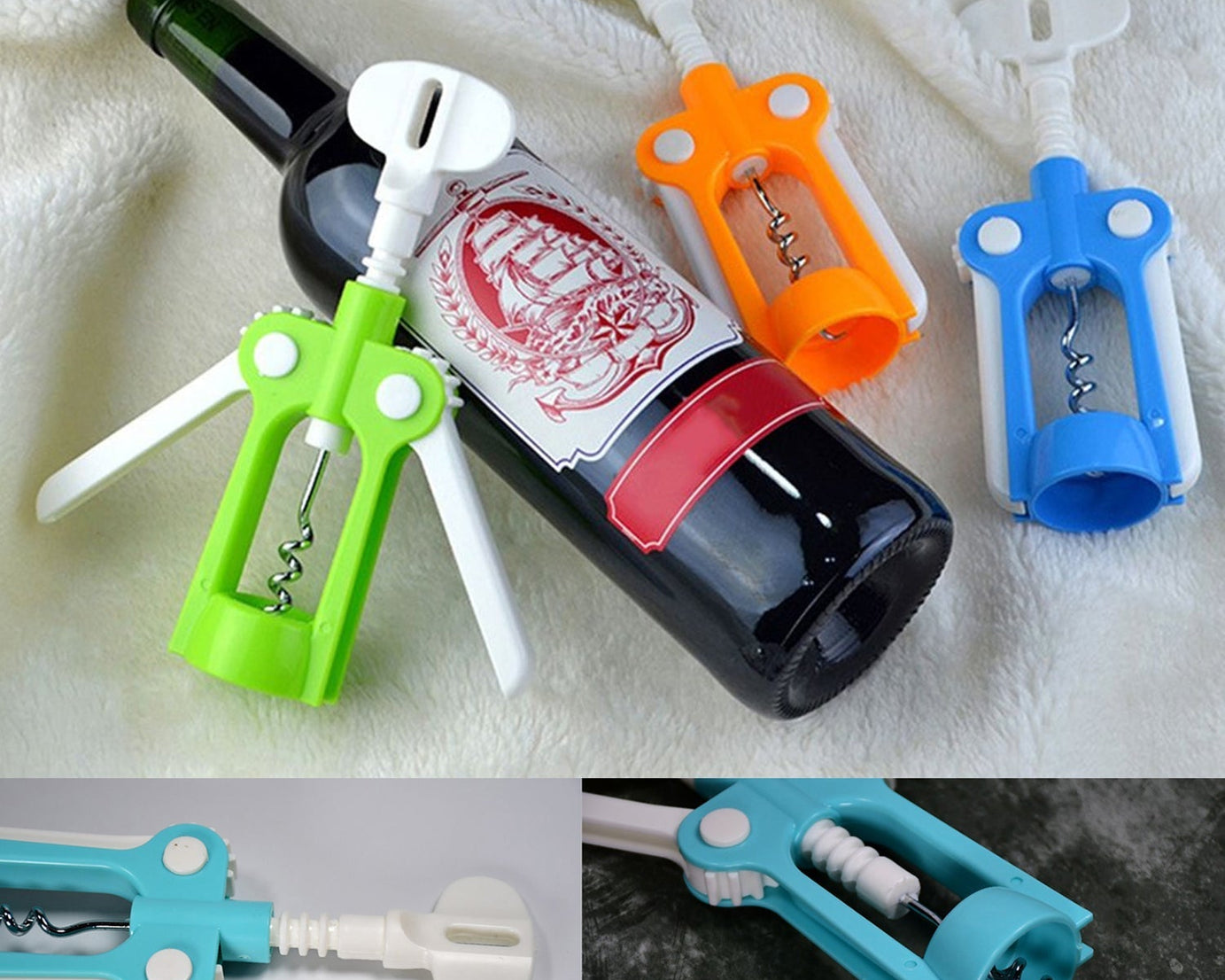 Waiter Wine Corkscrew Bottle Beer Cap Opener for Restaurants Bar Home