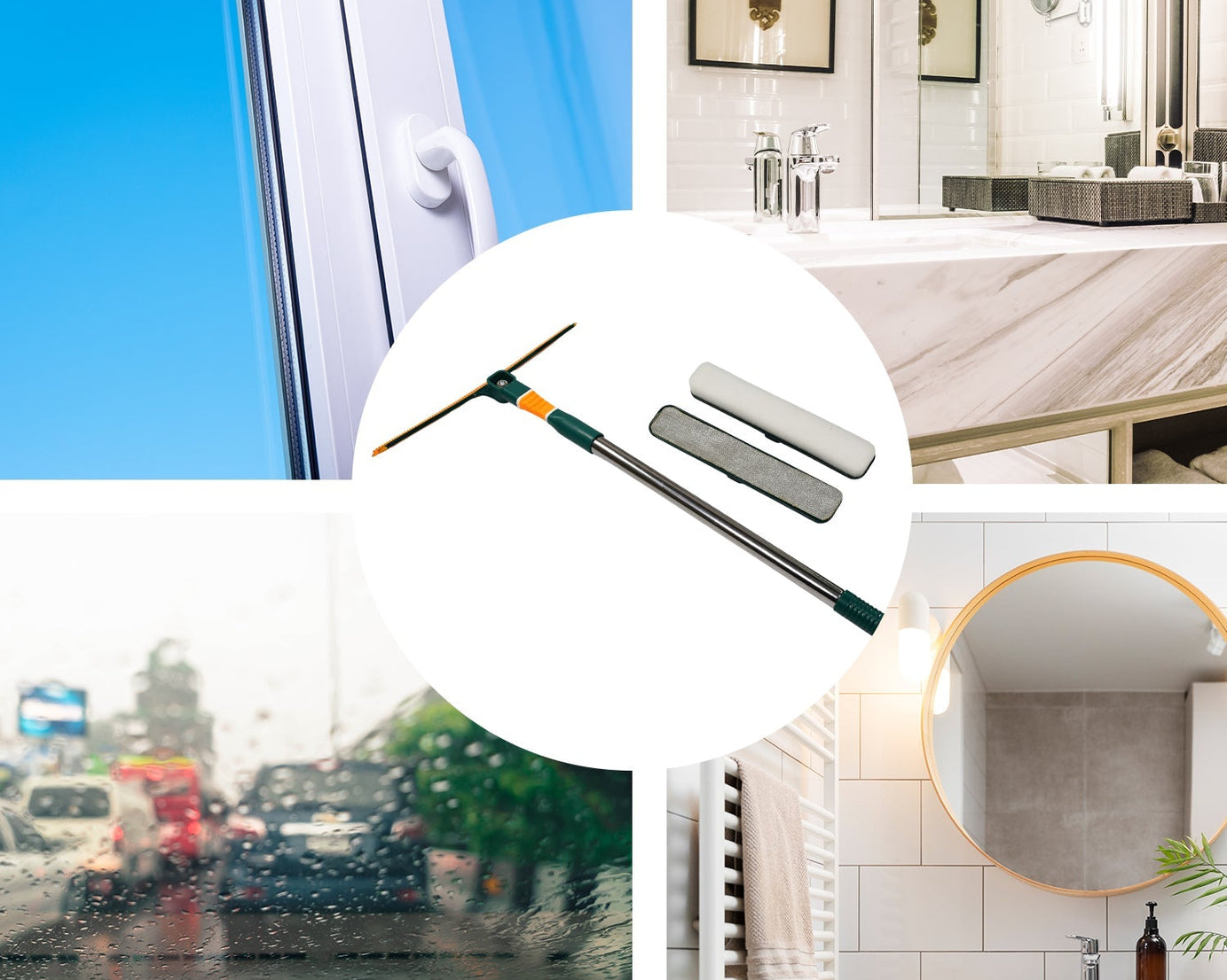 3 IN 1 GLASS WIPER USED IN ALL KINDS OF HOUSEHOLD AND OFFICIAL PLACES FOR CLEANING AND WIPING OF FLOORS, GLASSES AND DUST ETC.