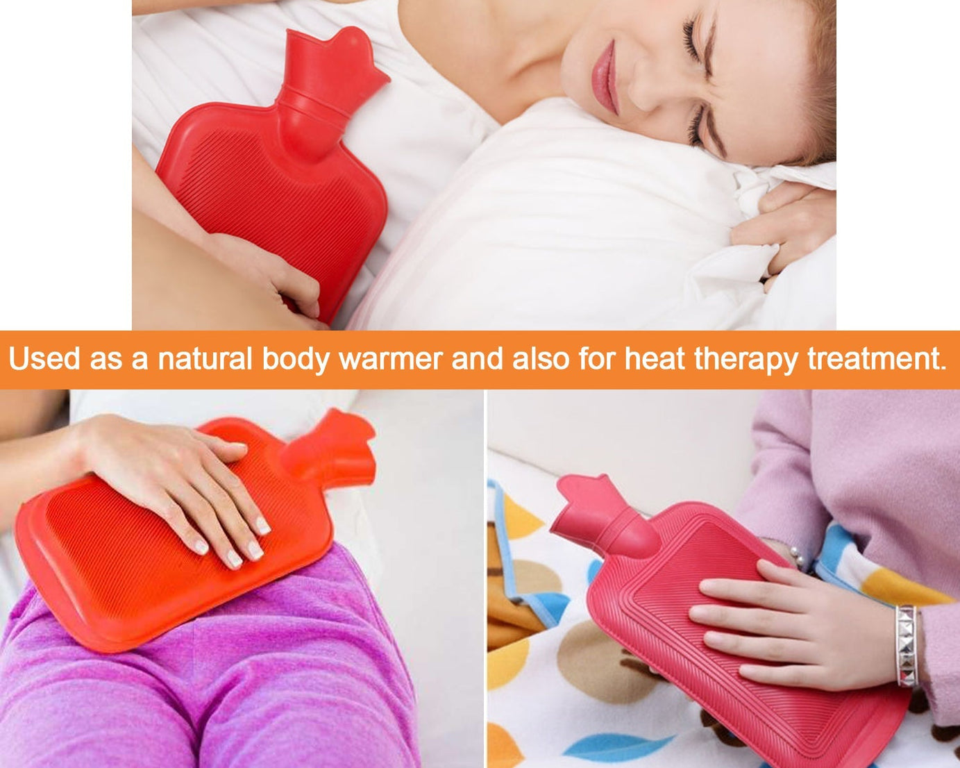 Hot water bag for easy pain relief.