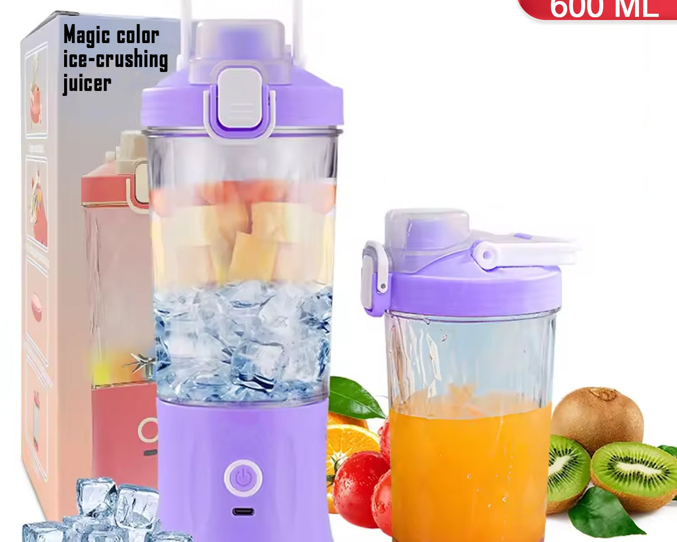 Eletric Juicer With Multicolor Light