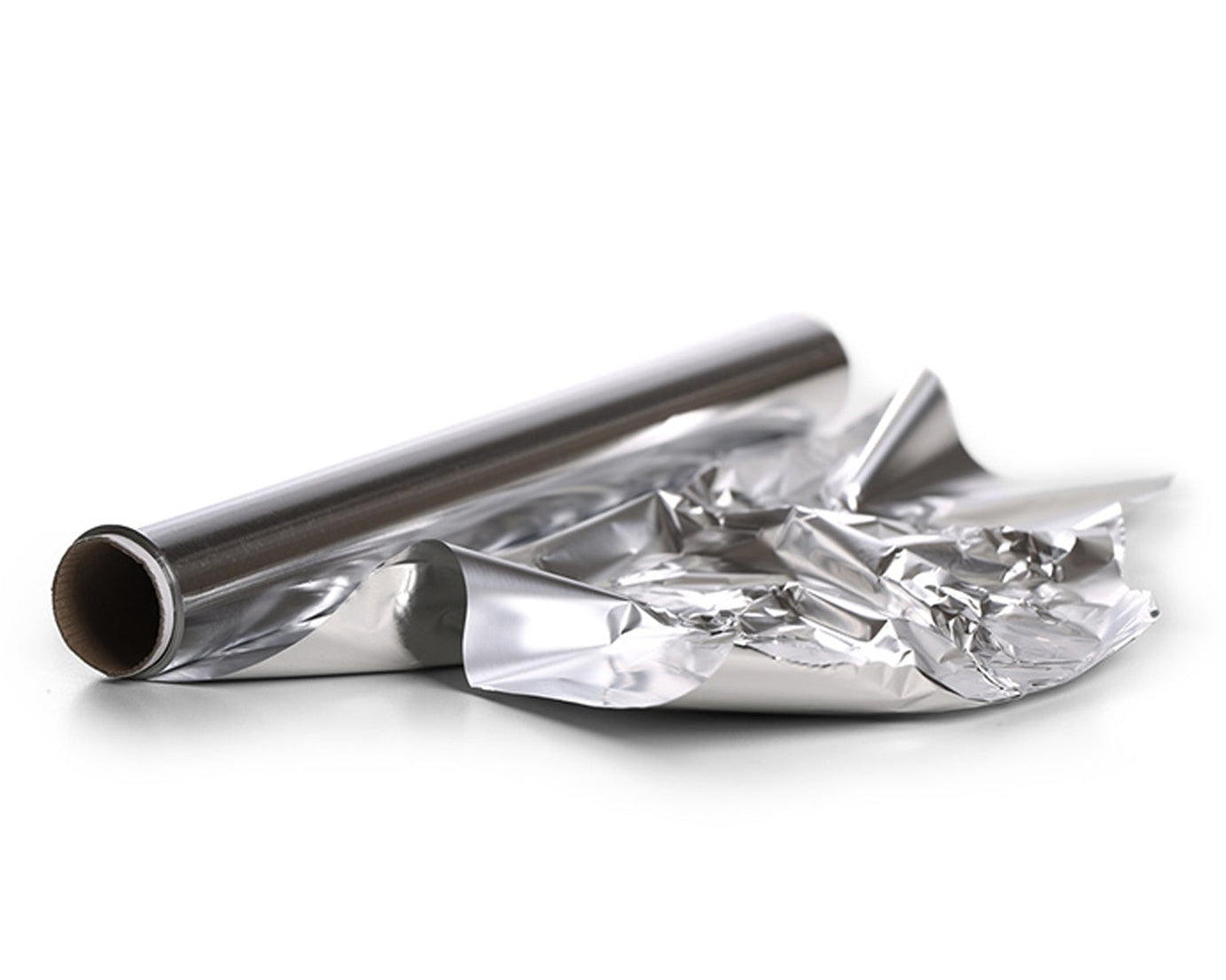 Roll of heavy duty aluminum foil, thick and non-stick