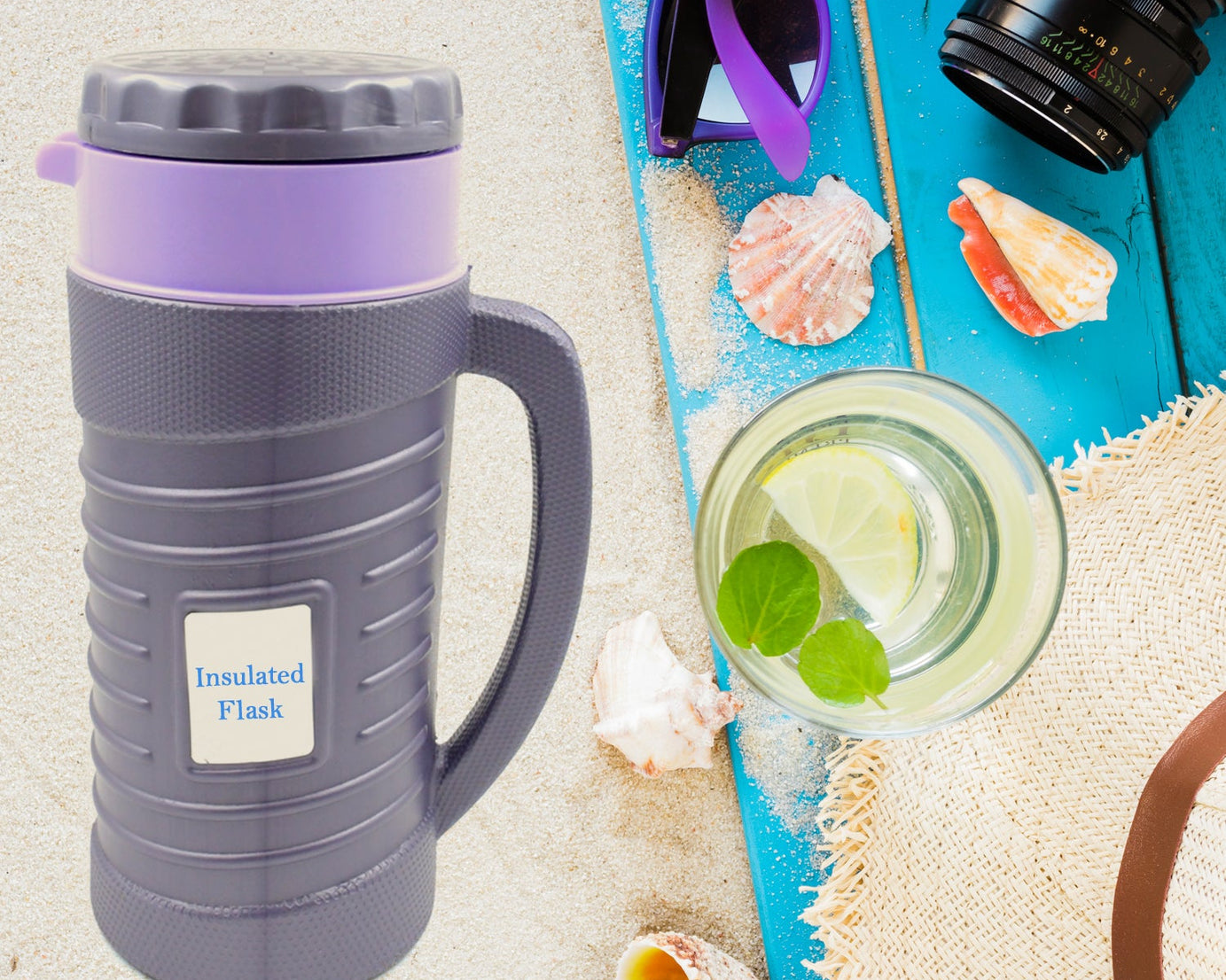 Stainless Steel Thermos Flask (Multiple Sizes): Travel Mug, Coffee, Tea (Leakproof)