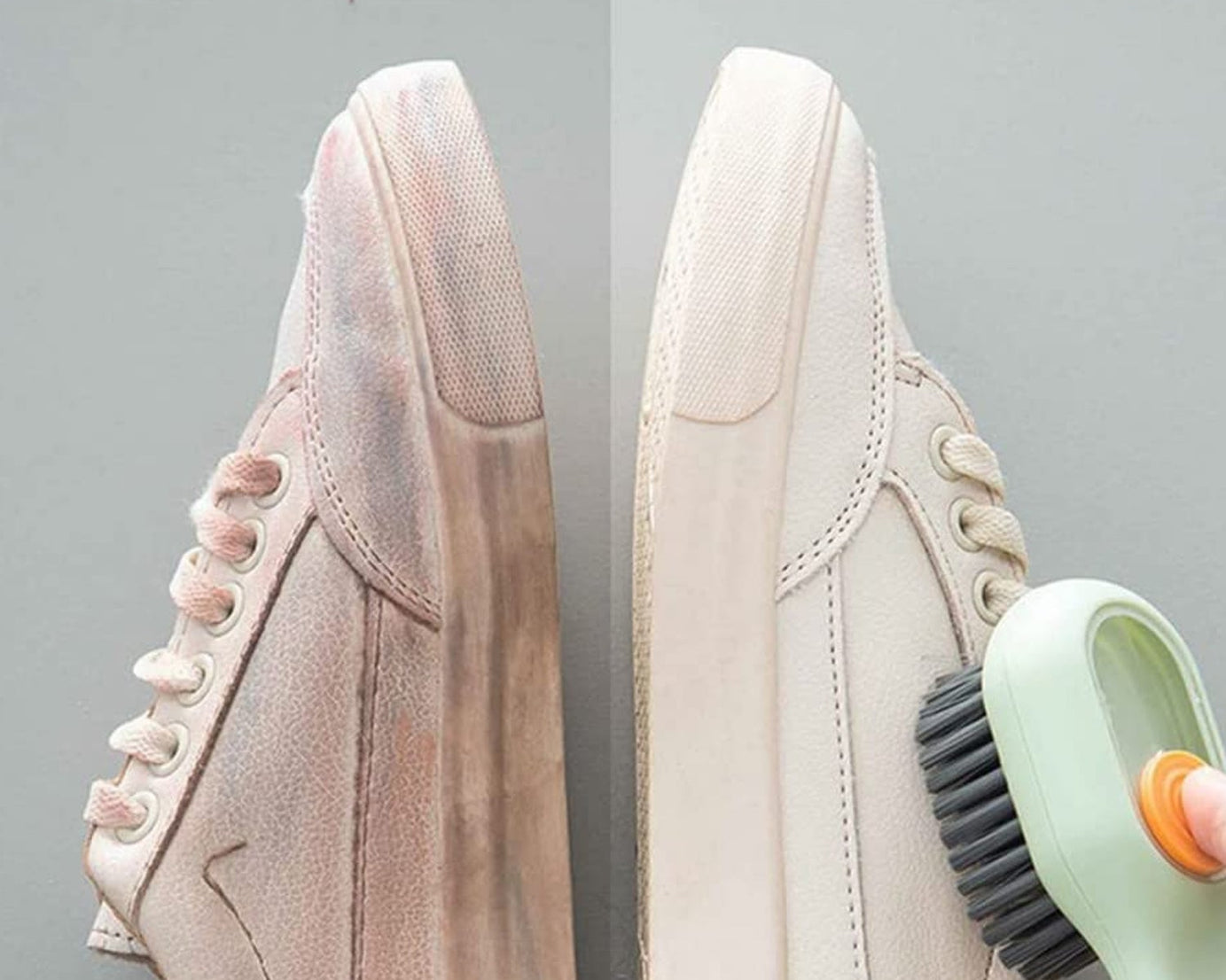 Multifunctional Scrubbing Brush with Liquid / Soap Dispenser, Cleaning Brush with Liquid / Soap Dispenser, Shoe Brush for Cleaning, Cloth Cleaning Brush with Handle Liquid Shoe Brush For Shoe Clothes (1 Pc)