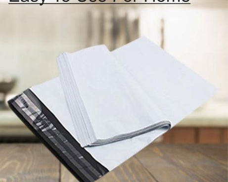 Individual tamper-proof courier bag with visible security features, illustrating its protective design