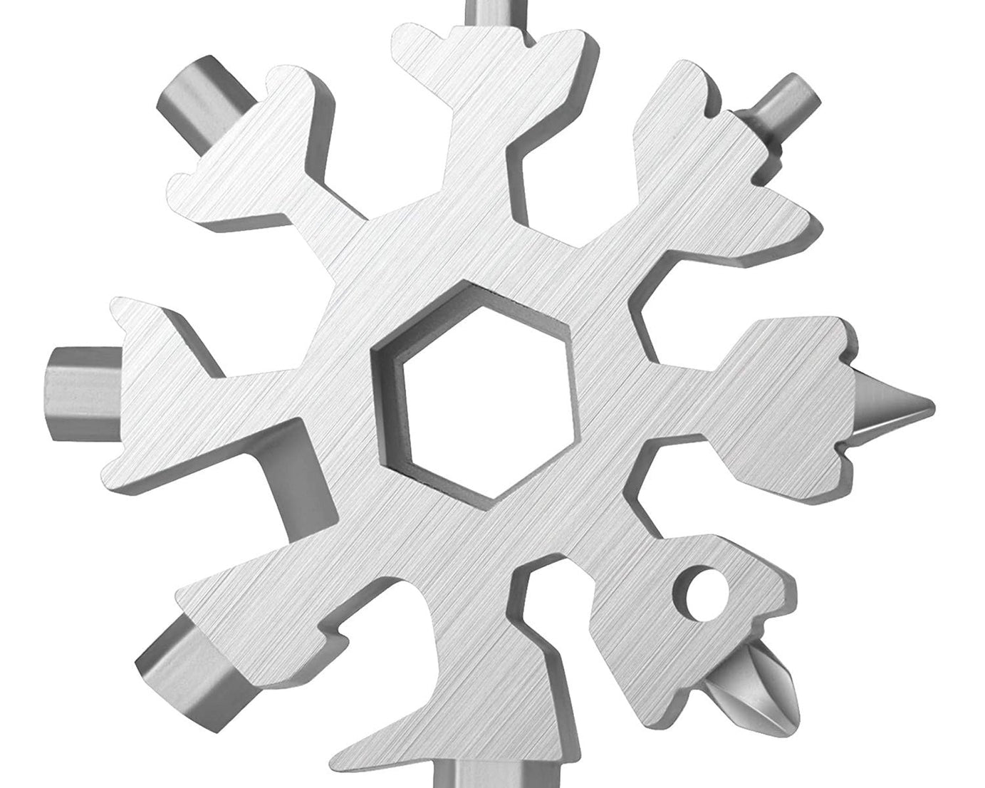 Durable & Portable 18 in 1 Snowflake Multi-Tool, Snowflake Bottle Opener Flat Phillips Screwdriver Kit Wrench