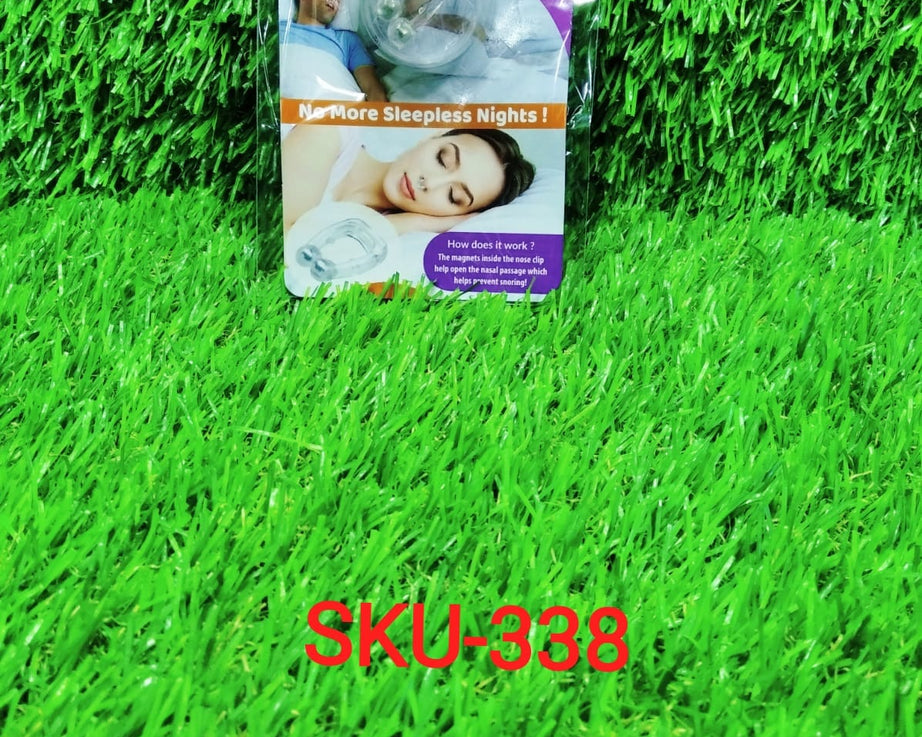Lightweight snore-free nose clip for reducing snoring and enhancing sleep comfort.