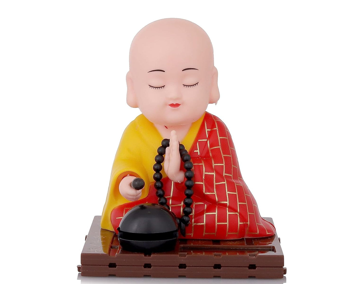 Solar Powered Sitting Buddha Statue,  Moving Head and Hand (1 Pc / Medium)