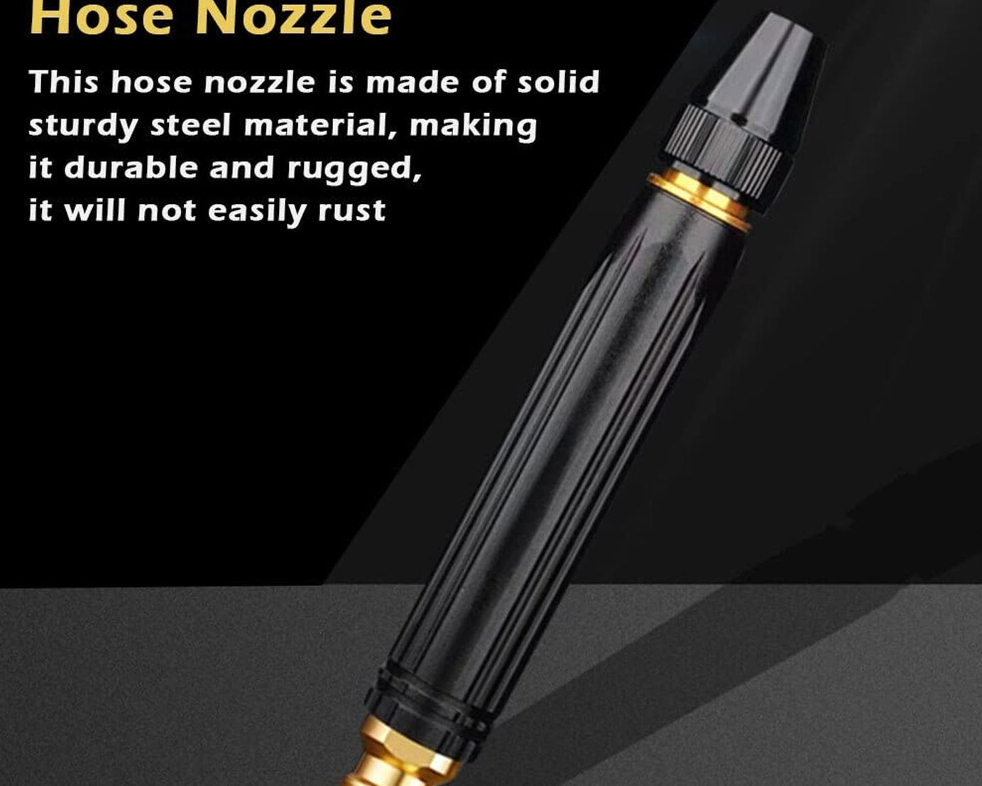 High pressure spray gun with ergonomic handle.