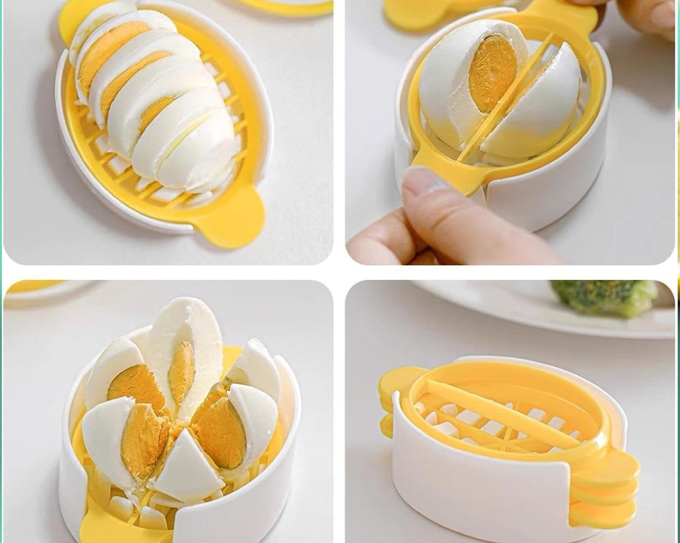Egg Slicer, 3 in 1 Boiled Egg Slicer, Egg Slicer, Preserved Egg Slicer, Home Restaurant Kitchen Tool (1 Pc)