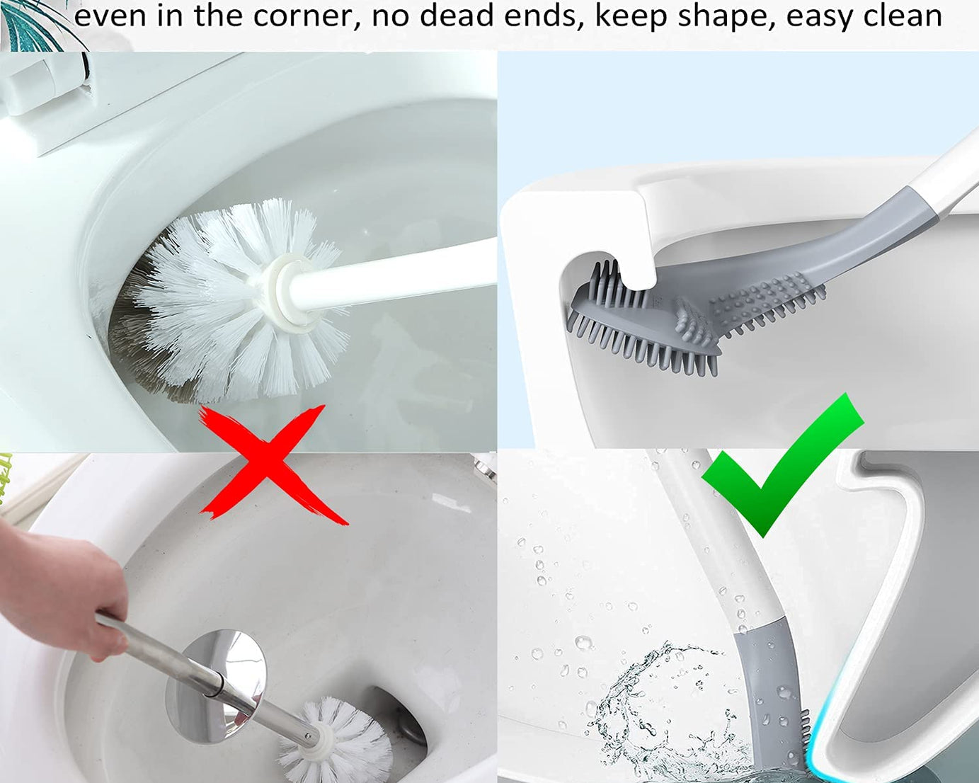 Golf-themed toilet brush with holder.